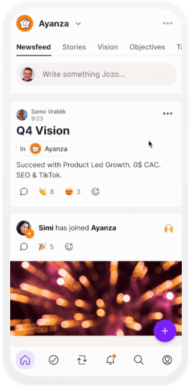 Ayanza mobile app